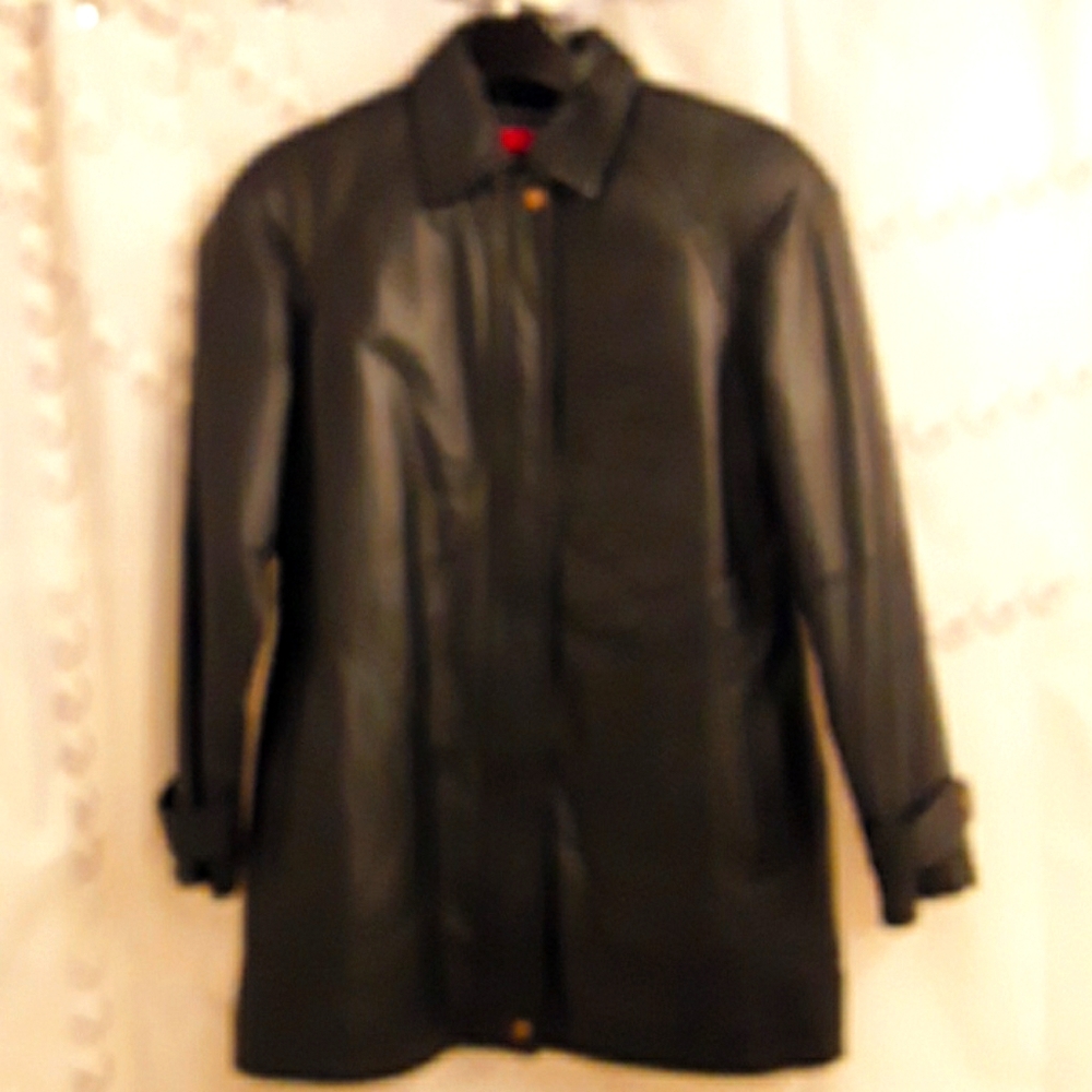 ANNE KLEIN LEATHER JACKET/COAT